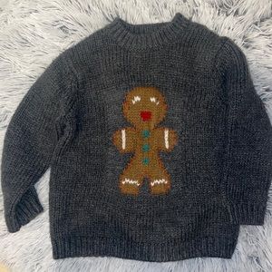 Zara Gingerbread Boy Pullover Sweater